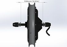 14 inch rear hub motor drawing