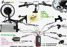 16 inch 48V 1500W front electric motorcycle motor kit wire diagram 16 inch 48V 1500W front electric motorcycle motor kit wire diagram